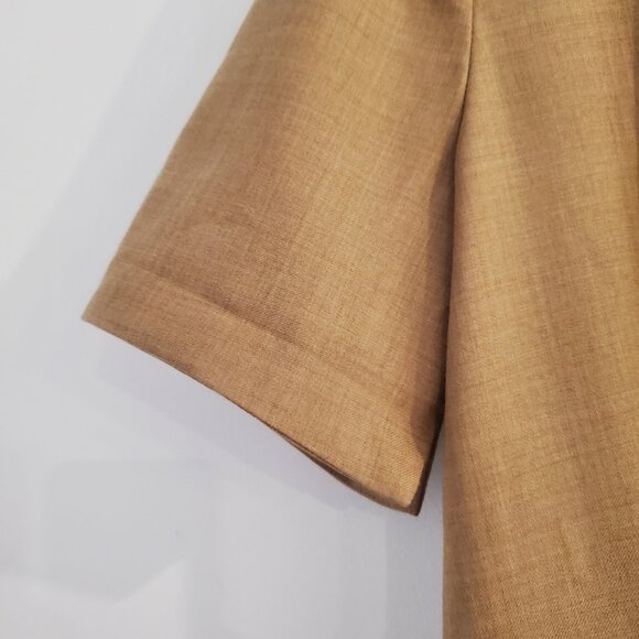 J CREW 100% Wool Neutral Short Sleeve Pencil Dress Super 120s Dress NEW - Picture 5 of 12